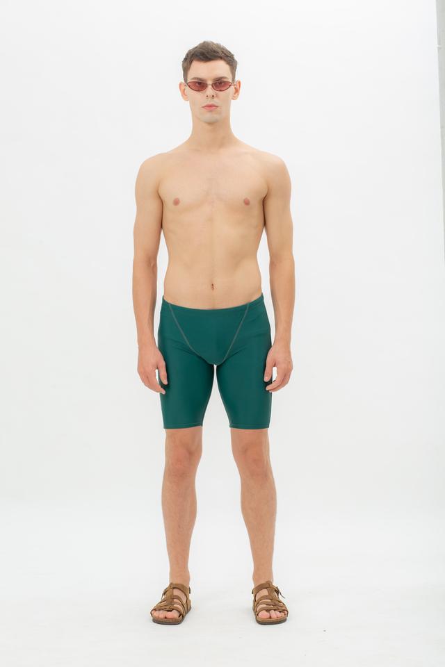 Green Poly Basic Swimming Jammer